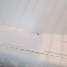 The exhaust duct is blocked