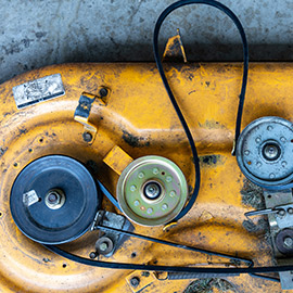 The belt has shifted or is damaged