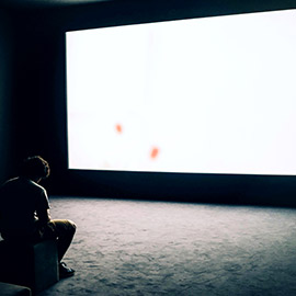 The screen has imperfections