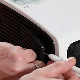 The air filter is clogged