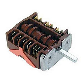 A switch is defective or one of the multi-position power selectors, depending on the make and model of the hob